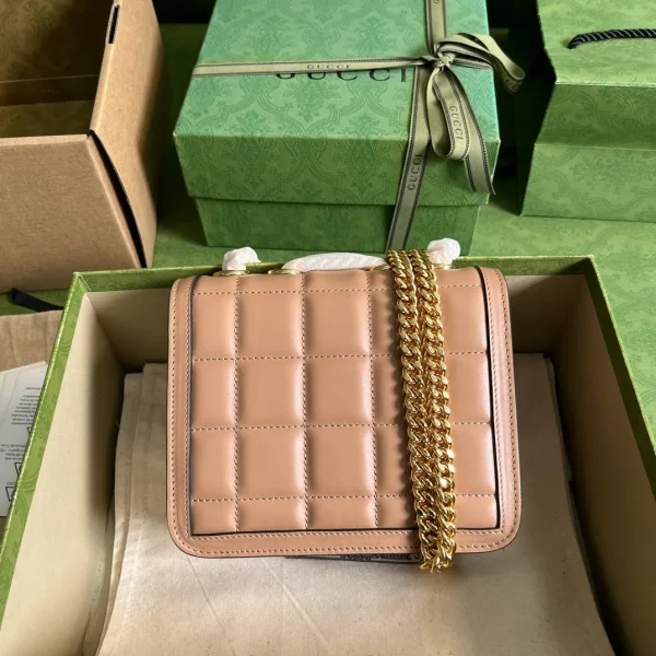 GUCCI Calfskin Quilted Mini Deco Shoulder Bag - Image 4