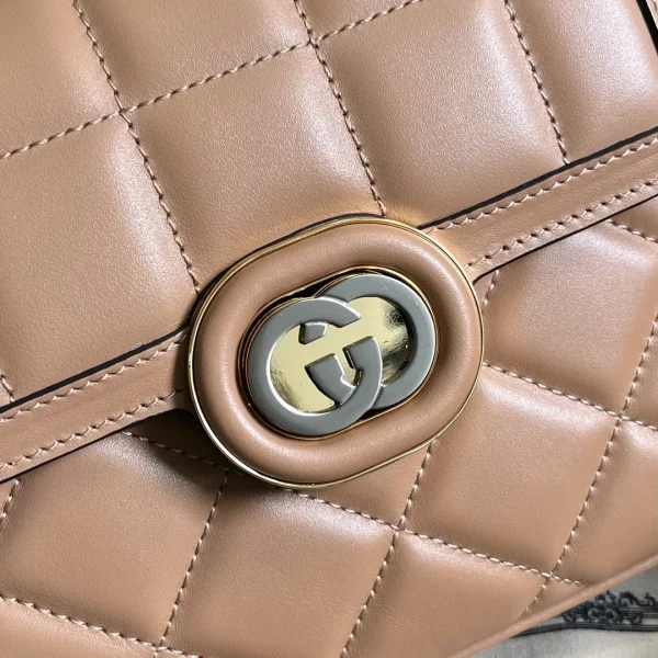 GUCCI Calfskin Quilted Mini Deco Shoulder Bag - Image 7