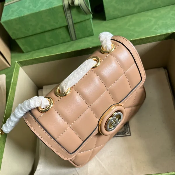 GUCCI Calfskin Quilted Mini Deco Shoulder Bag - Image 8