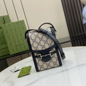 GUCCI GG Supreme Monogram Textured Dollar Calfskin Mini