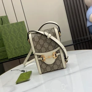 GUCCI Shoulder Bag PVC Ivory Authentic