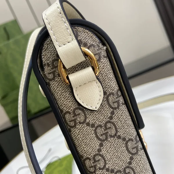 GUCCI Shoulder Bag PVC Ivory Authentic - Image 8