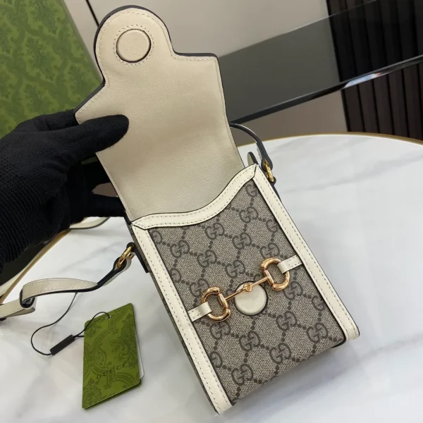 GUCCI Shoulder Bag PVC Ivory Authentic - Image 9