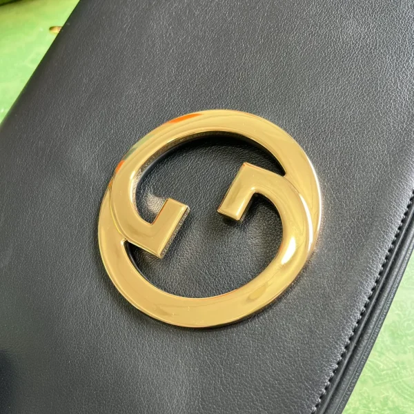 Gucci Black Leather Small Blondie Top Handle Bag - Image 7