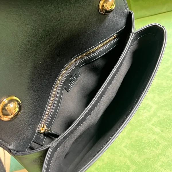 Gucci Black Leather Small Blondie Top Handle Bag - Image 10