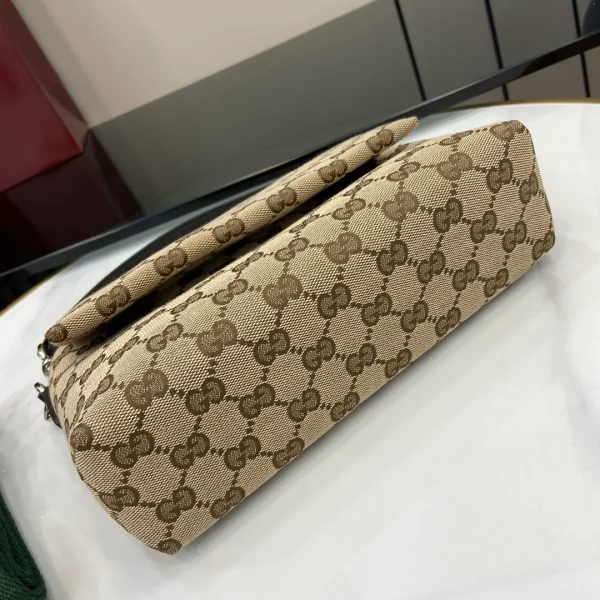 Gucci Brown GG Canvas Crossbody Bag - Image 2