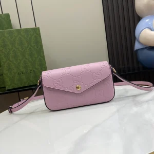 Gucci Calfskin GG Super Mini Shoulder Bag
