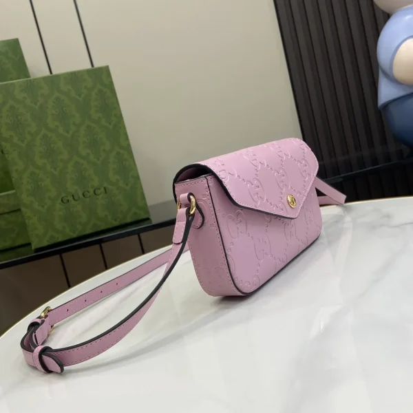 Gucci Calfskin GG Super Mini Shoulder Bag - Image 4