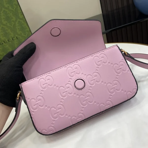 Gucci Calfskin GG Super Mini Shoulder Bag - Image 9