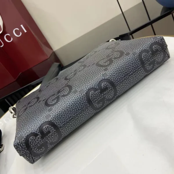 Gucci - GG Media Leather clutch grey - Image 3