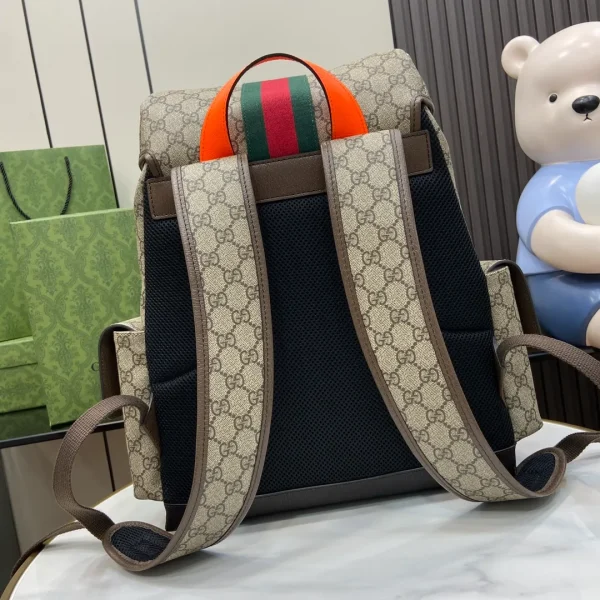 Gucci GG leather-trimmed backpack Gucci - Image 5