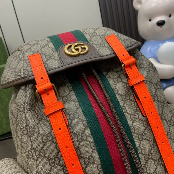 Gucci GG leather-trimmed backpack Gucci - Image 7
