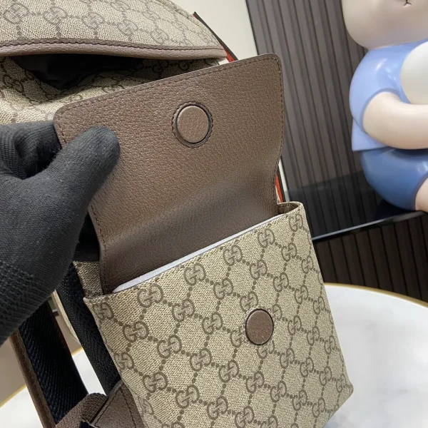 Gucci GG leather-trimmed backpack Gucci - Image 8