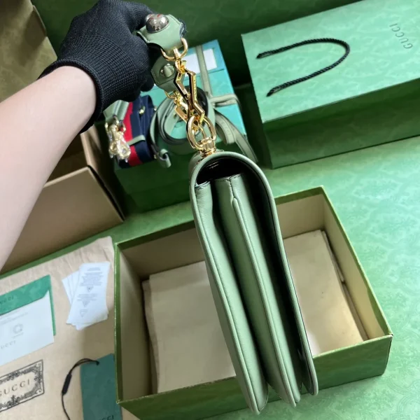 Gucci Green Medium Blondie Bag - Image 6