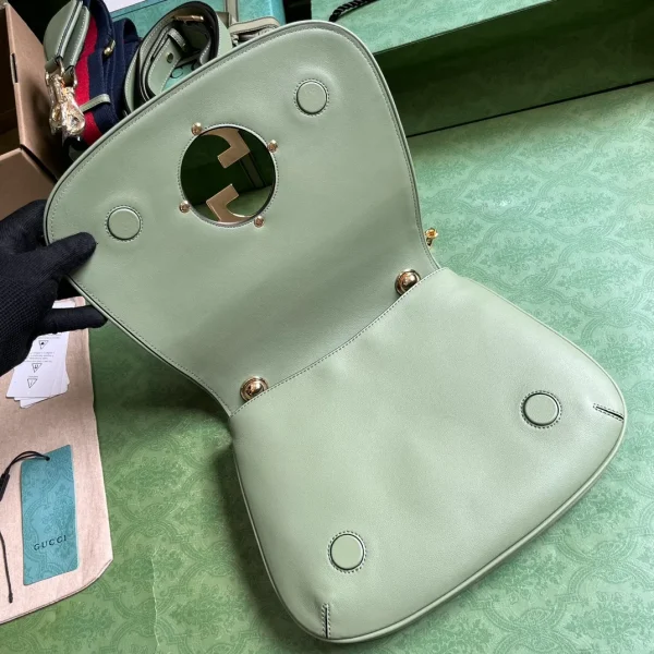 Gucci Green Medium Blondie Bag - Image 9