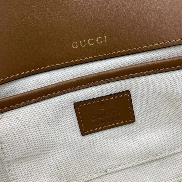 Gucci Horsebit 1955 Soft small top handle bag in Beige Brown - Image 2