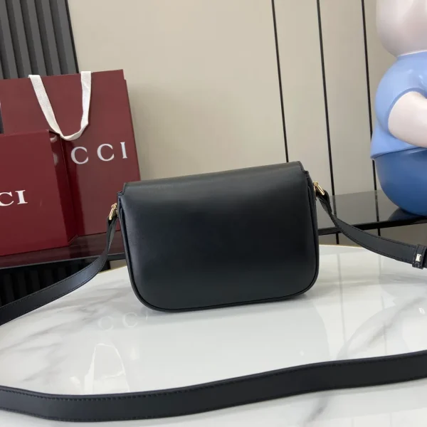 Gucci Horsebit 1955 medium shoulder bag in Black Leather | - Image 5