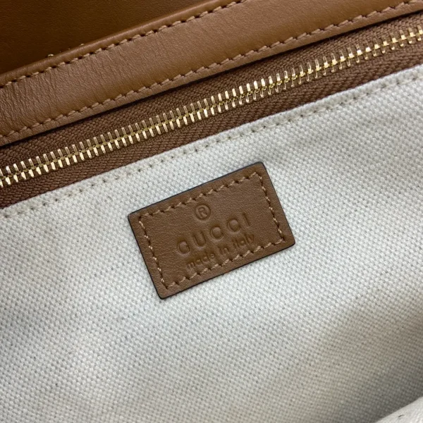 Gucci Horsebit 1955 medium shoulder bag in brown leather - Image 2