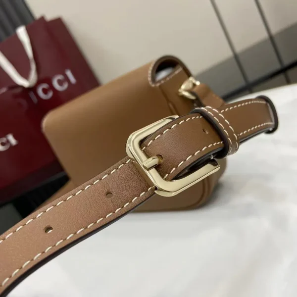 Gucci Horsebit 1955 small shoulder bag in brown leather - Image 7