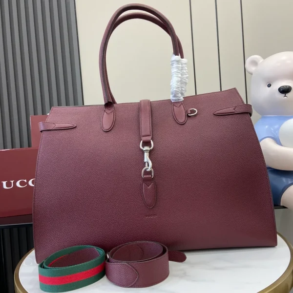 Gucci Medium Tote Bag With Hook Closure - Image 3