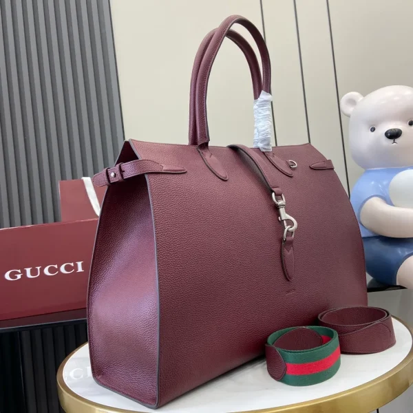 Gucci Medium Tote Bag With Hook Closure - Image 4