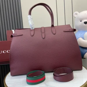 Gucci Medium Tote Bag With Hook Closure