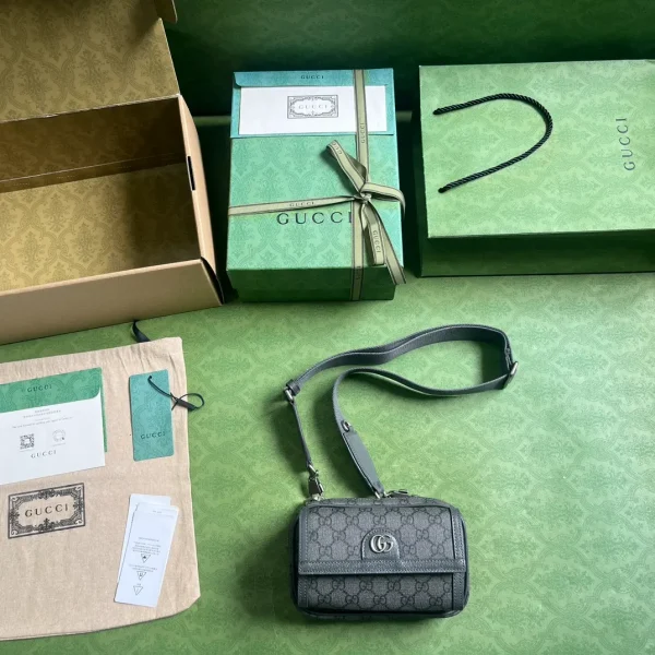 Gucci Men's Supreme GG Monogram Mini Bag in Black - Image 2