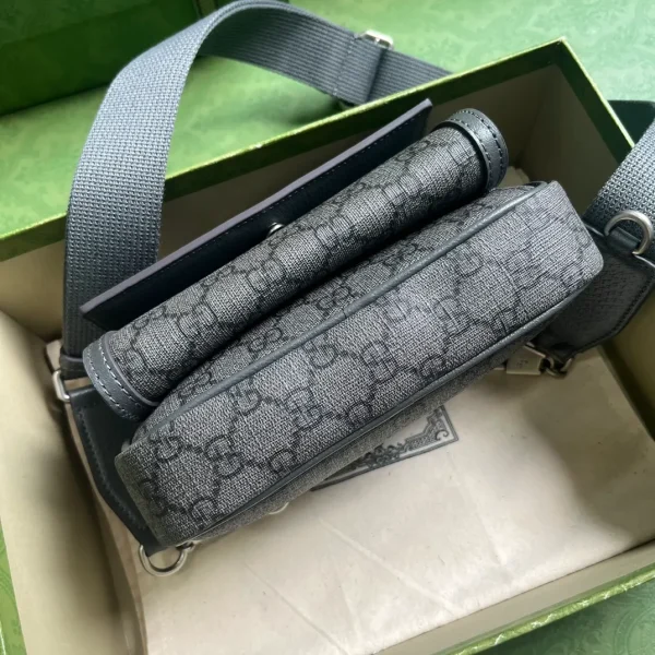 Gucci Men's Supreme GG Monogram Mini Bag in Black - Image 5