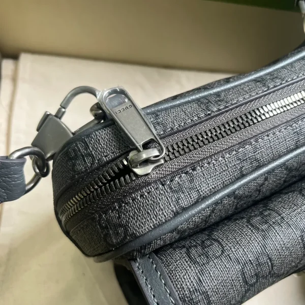 Gucci Men's Supreme GG Monogram Mini Bag in Black - Image 8