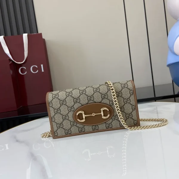 Gucci Metallic Gold Guccissima Leather Flap Continental Wallet