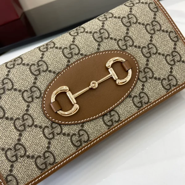 Gucci Metallic Gold Guccissima Leather Flap Continental Wallet - Image 7