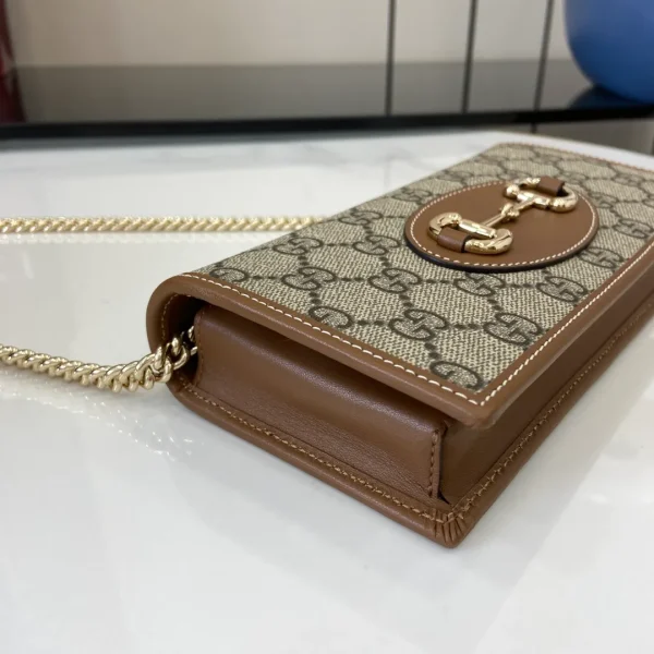 Gucci Metallic Gold Guccissima Leather Flap Continental Wallet - Image 8