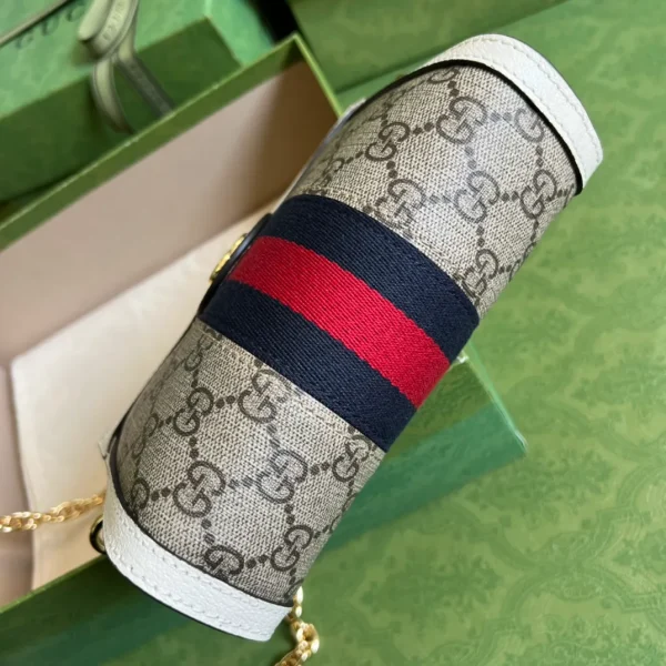 Gucci Neutral Ophidia Small GG Supreme Shoulder Bag - Image 6