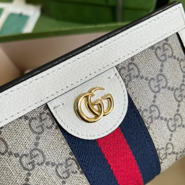 Gucci Neutral Ophidia Small GG Supreme Shoulder Bag - Image 8