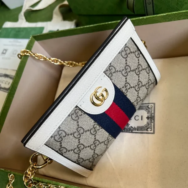 Gucci Neutral Ophidia Small GG Supreme Shoulder Bag - Image 9