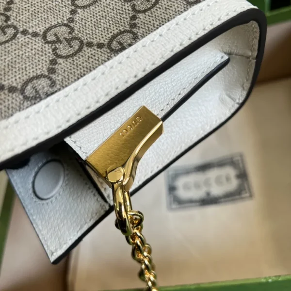 Gucci Neutral Ophidia Small GG Supreme Shoulder Bag - Image 10