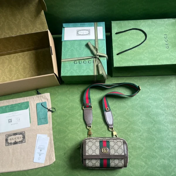 Gucci Small Ophidia Crossbody Crossbody Handheld Canvas - Image 2