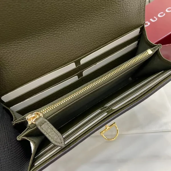 Gucci Softbit continental wallet in brown leather - Image 10