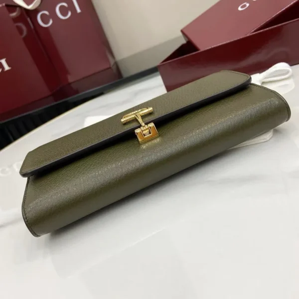 Gucci Softbit continental wallet in brown leather - Image 5