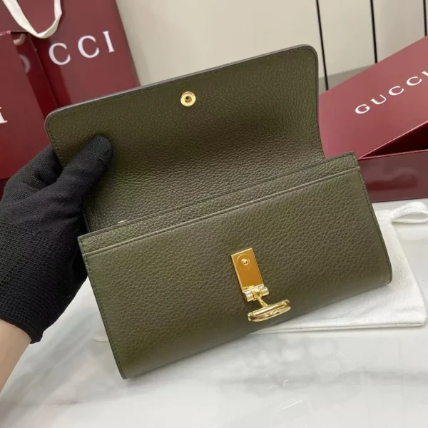 Gucci Softbit continental wallet in brown leather - Image 8