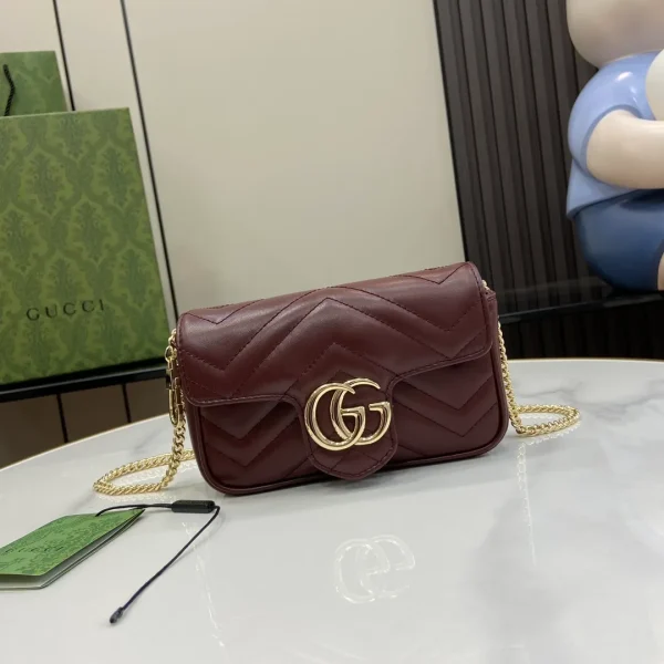 Gucci Super Mini GG Marmont Cross Body Bag