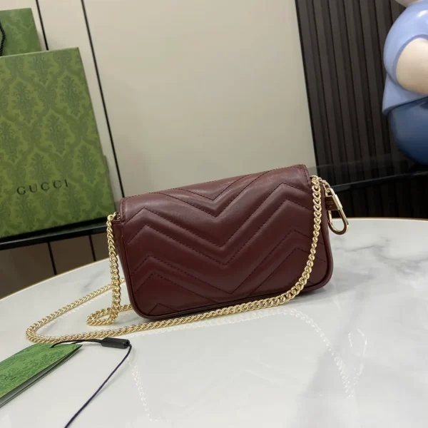 Gucci Super Mini GG Marmont Cross Body Bag - Image 5