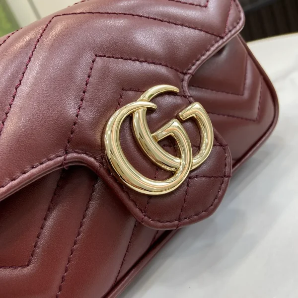 Gucci Super Mini GG Marmont Cross Body Bag - Image 7