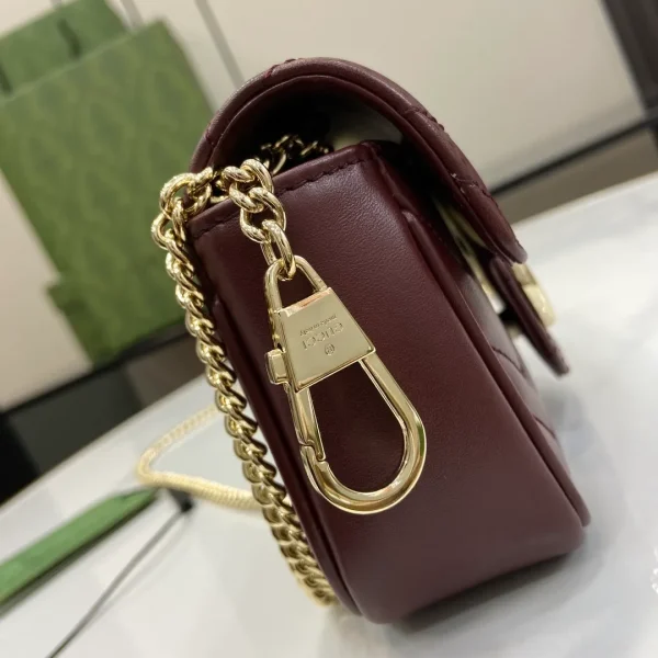 Gucci Super Mini GG Marmont Cross Body Bag - Image 9
