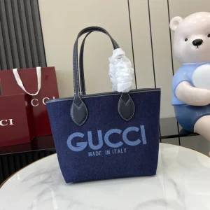Gucci Totissima large reversible tote in Blue Fabric