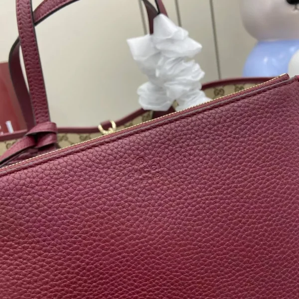 Gucci Totissima small reversible tote bag in Rosso Ancora red - Image 8