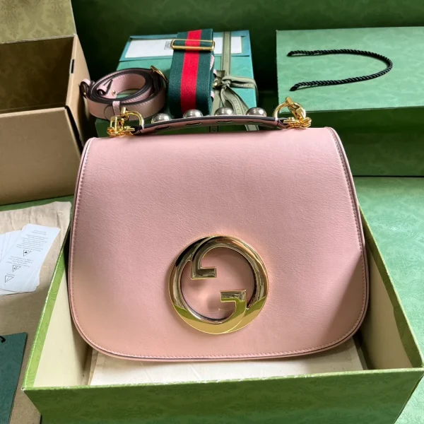 Gucci pink top handle bag - Image 3