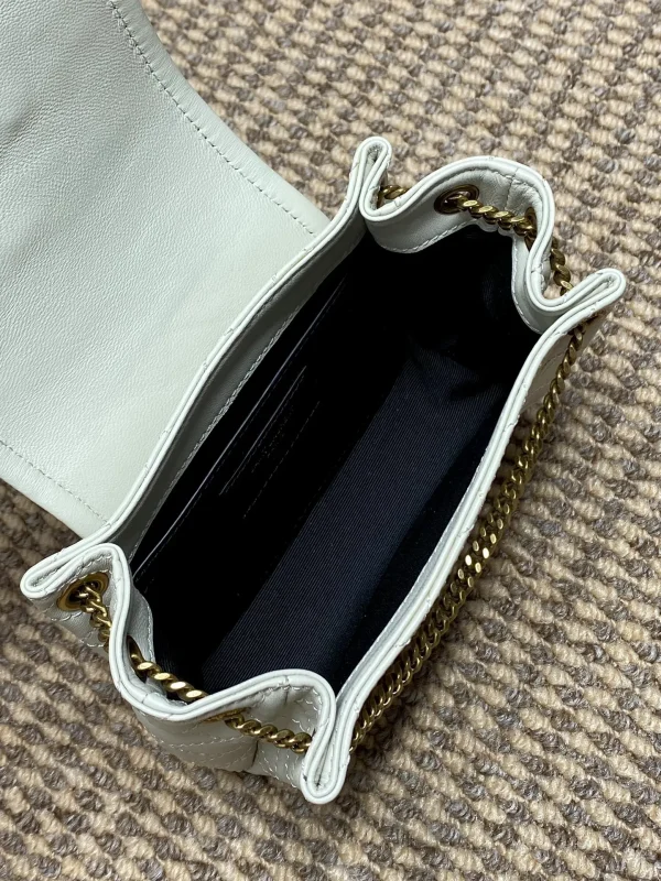Nolita Mini Leather Shoulder Bag White - Image 2