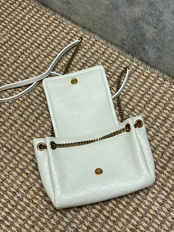 Nolita Mini Leather Shoulder Bag White - Image 7