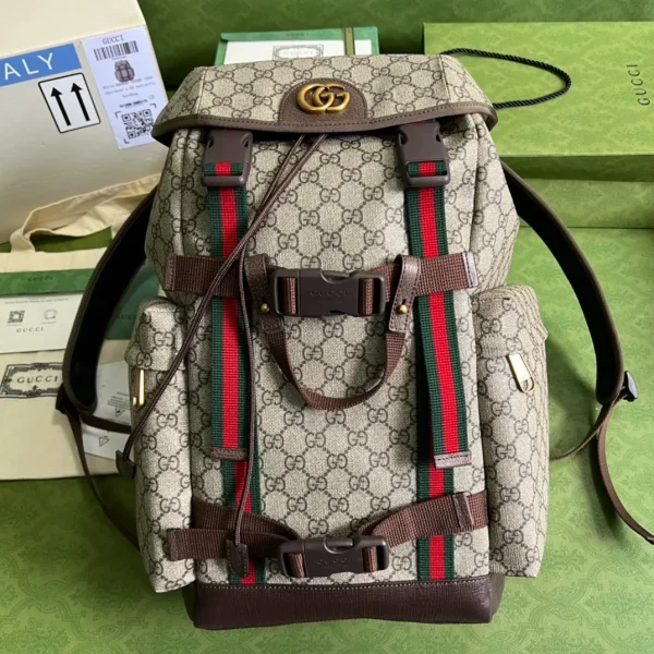 Ophidia small backpack in beige